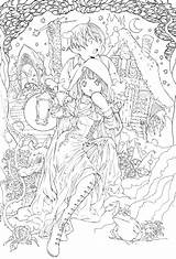 Coloring Pages Fairy Anime Adults Line Obata Takeshi Tale Tail Printable Colouring Zerochan Adult Books Dover Da Detailed Alphonse Mucha sketch template
