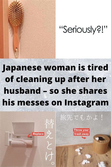Japanese Woman Is Tired Of Cleaning Up After Her Husband So She