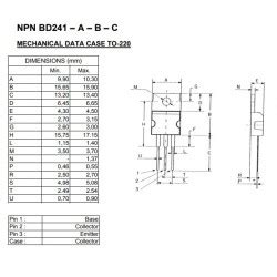 bd bda bdb bdc medium power linear  switching applications npn