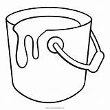 Paint Bucket Coloring Drawing Mop Pages Pail Clip Color Template Getdrawings Getcolorings Printable sketch template