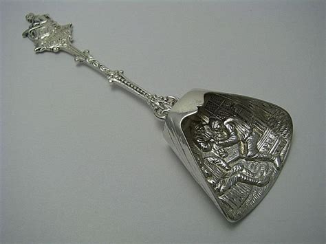 Dutch Silver Plated Spoon Sugar Scoop Souvenir Spoon Holland
