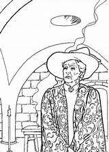 Harry Potter Coloring Pages Colouring Mcgonagall Professor sketch template