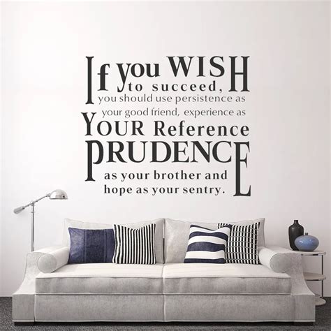 high quality  quote vinyl wall stickers mural art wallpaper home