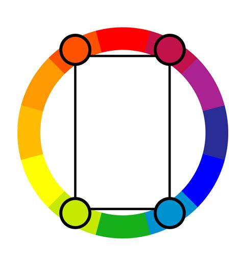 tetradic colors   master  complex color scheme colors
