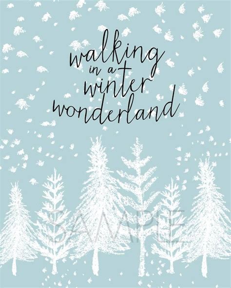 walking   winter wonderland  printable blue christmas winter