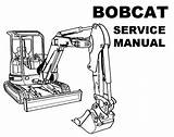 Bobcat Excavator sketch template