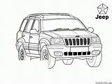 Jeep Pages Coloring Grand Cherokee Colorkid Jeeps Sketch Kids Template sketch template