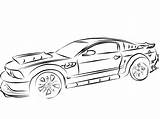 Mustang Drawing Coloring Getdrawings sketch template