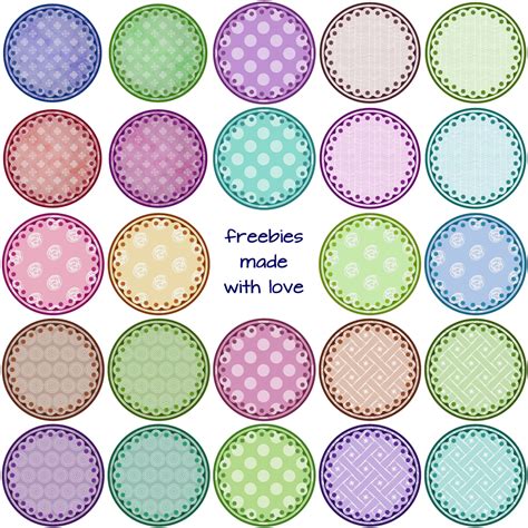freebie fridays  patterned buttons  border  dutch lady designs