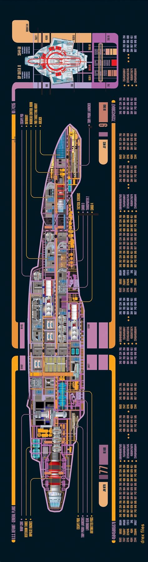 defiant class uss defiant schematic star trek ships star trek images star trek starships