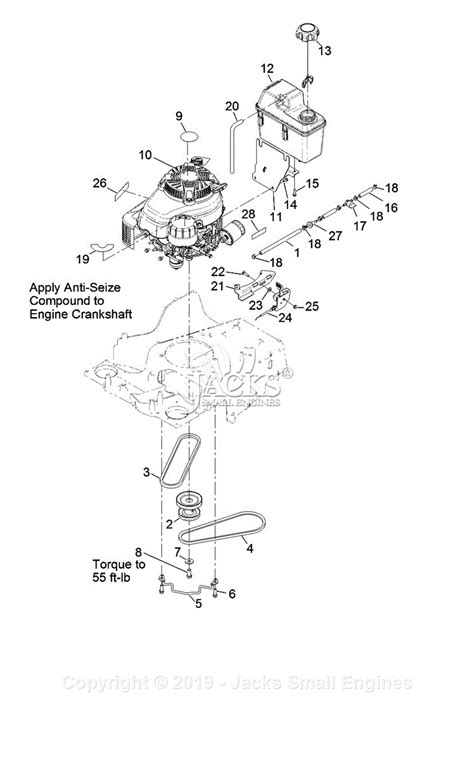 exmark ecka sn   parts diagram  engine  fuel tank assembly