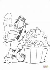 Garfield Popcorn Pobarvanka Pobarvanke Kolorowanki Malvorlage Coloriages Coloriez Malvorlagen Trickfilmfiguren Supercoloring Mangia Colorier Stampare Hubpages Malbuch Kategorien Tekeningen Schilderen sketch template