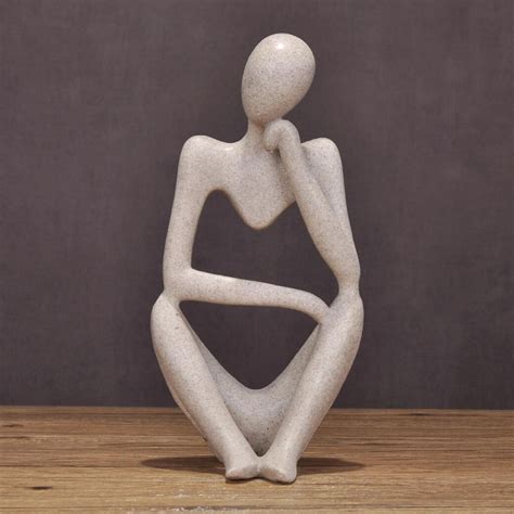 abstract art thinker resin statue sculpture ornament abstract home