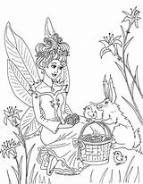 Coloring Fairy Fairies Kleurplaat Childs Whimsicalpublishing Volwassenen sketch template