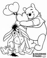 Eeyore Coloring Pooh Winnie Pages Topcoloringpages Cute Print sketch template