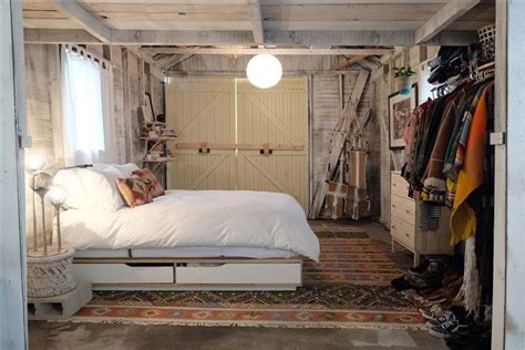 dingy garage transform   coolest bedroom