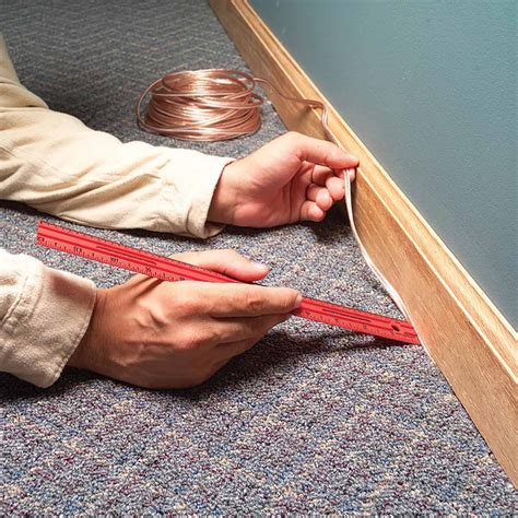 brilliant ways  hide wires   room     walls  family handyman
