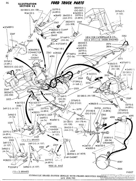 ford truck technical drawings  schematics section  brake systems  related components