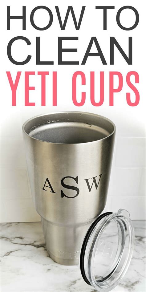 clean  yeti cup yeti cup cleaning hacks clean coffee stain