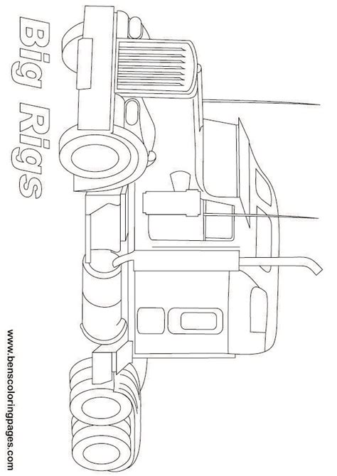 big rig trucks coloring pages painting pinterest coloring pages