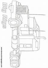 Peterbilt Getcolorings Rigs Kenworth Craft sketch template