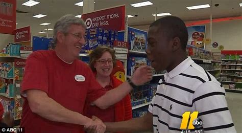 teen thanks target employee who helped him tie a tie for a job interview daily mail online