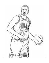 Coloring Pages Wilt Chamberlain Scottie Pippen Template James sketch template