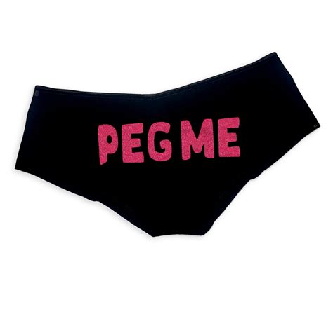 Peg Me Panties Sexy Slutty Funny Booty Shorts Bachelorette Etsy