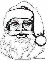 Santa Claus Face Coloring Drawing Realistic Printable Head Pages Color Template Christmas Clause Happy Sheet Colouring Noel Real Getcolorings Pere sketch template