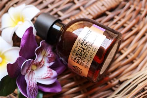body shop spa   world french lavender massage oil review