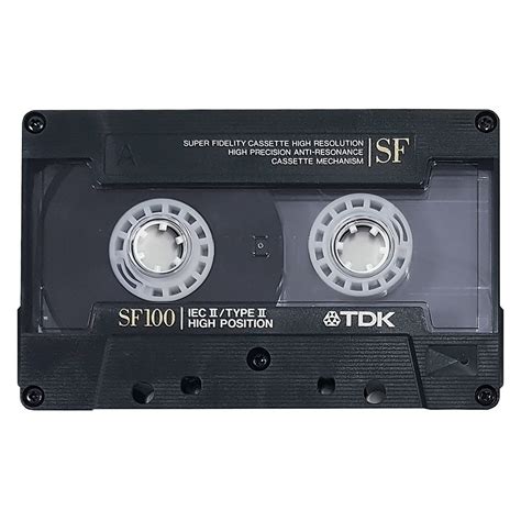tdk sf  chrome blank audio cassette tapes retro style media