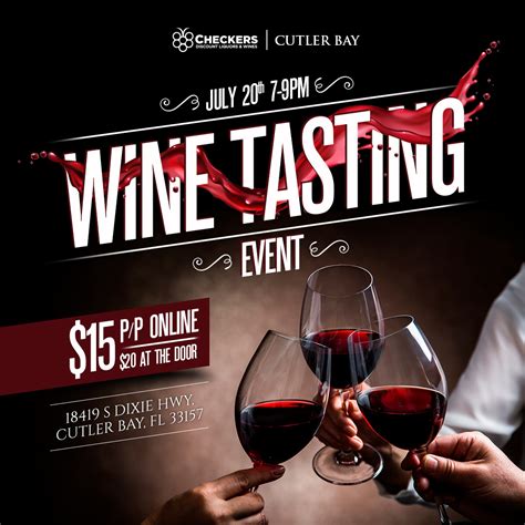 wine tasting event checkers cutler bay checkers discount liquors