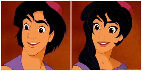 Aladdin Gender Bent Disney Characters Popsugar Love And Sex Photo 13