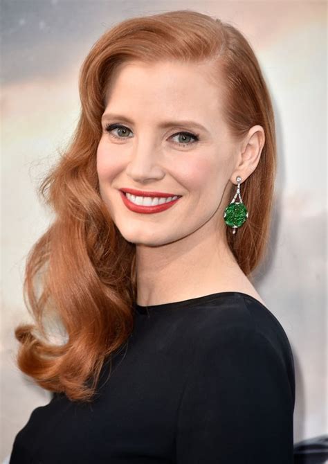 jessica chastain breaks all the redhead beauty rules and looks amazing huffpost