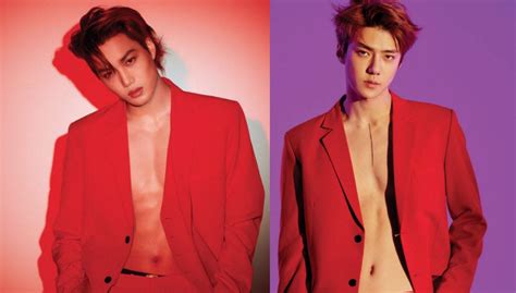 exo s sehun and kai flaunt their sexy abs for ‘love shot