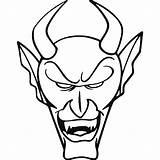 Horns Devil Sketch Drawing Paintingvalley Clipartmag Gothic sketch template
