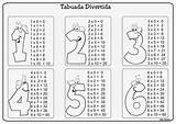 Tabuada sketch template