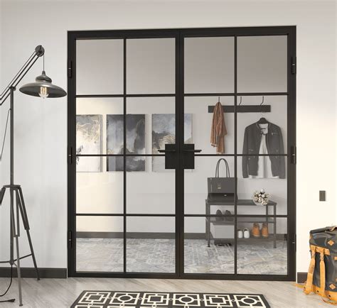 Glass Partition With A Custom Steel Frame By Crystalia Glass Partition
