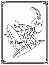 Locust Coloring Pages Cartoon Printable Coloringbay Template sketch template