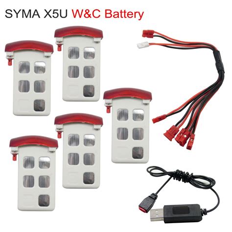 syma xuw xuc rc drone original baterias  cargador de bateria    mah lipo   cable