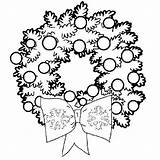 Wreath Christmas Coloring Pages Printable Clipart Wreaths Sheets Ornaments Holiday Colorings Drawing Clip Pretty Kids Merry Book Color Celebrate Ready sketch template