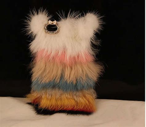 Fuzzy Gadget Covers Colorful Fur Iphone Case