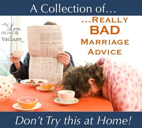 Bad Marriage Advice