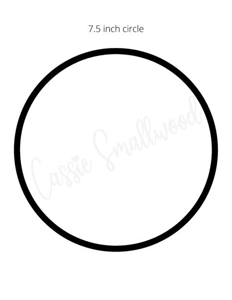 sizes  printable circle templates cassie smallwood