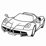 Pagani Huayra Zonda Colorir Desenhos Supercars Thecolor Hypersport Lykan Hdclipartall sketch template