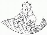 Coloring Pages Hatter Mad Popular Alice sketch template