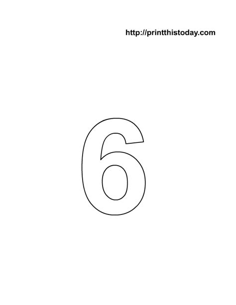 number coloring pages