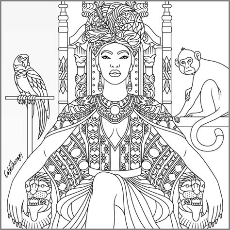 black queen coloring pages tripafethna