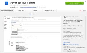 extension chrome advanced rest client develou