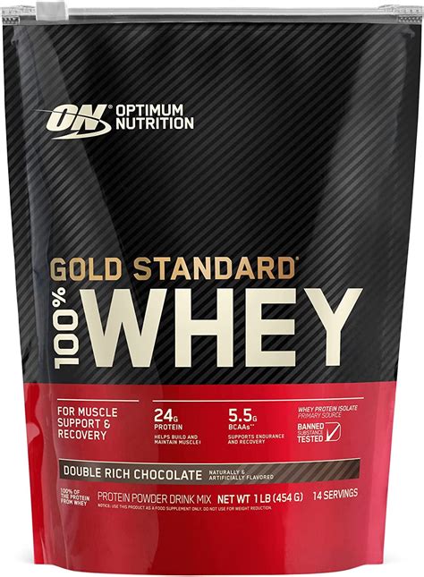 optimum nutrition gold standard  whey protein powder double rich